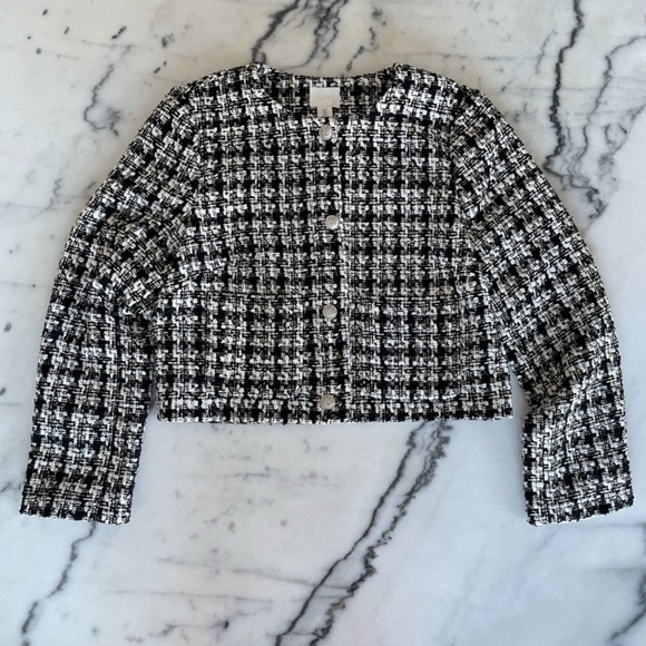 H&M Boxy Cropped Jacket - Picture 3 of 13